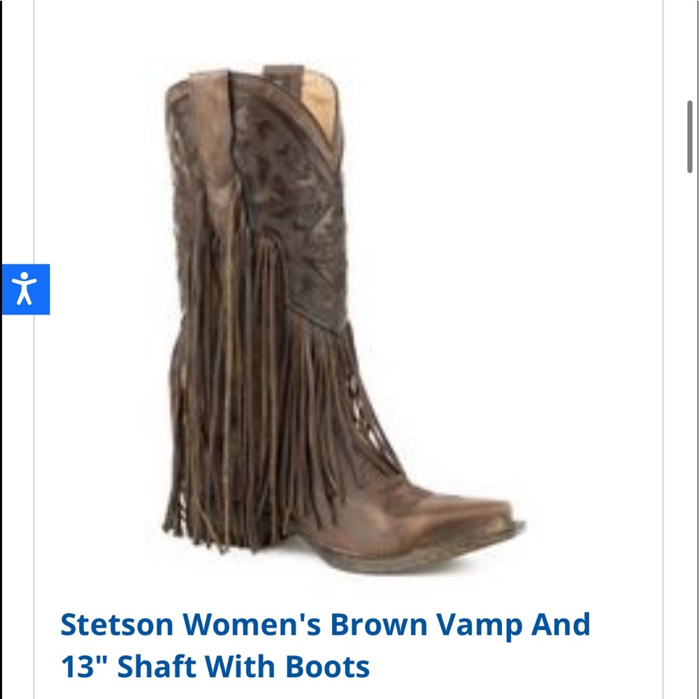 Stetson Women's Brown Vamp And
13" Shaft With Boots